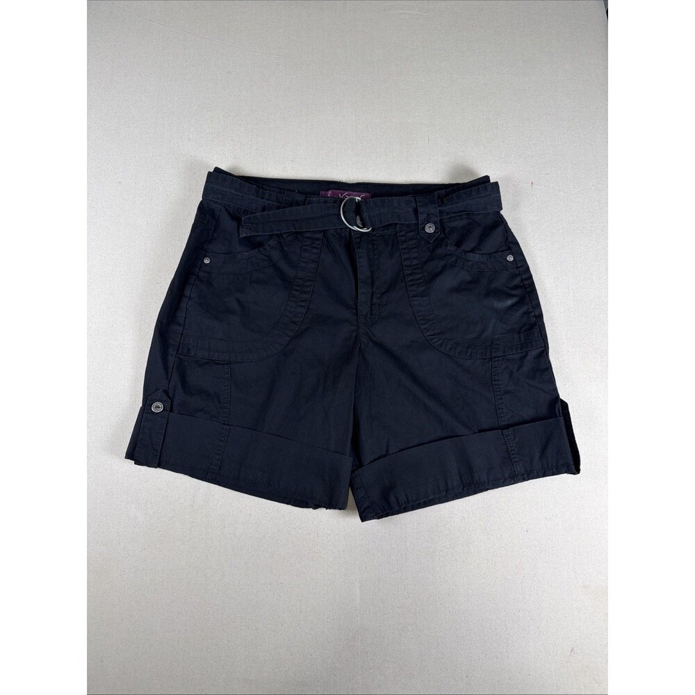 Gloria Vanderbilt Black Jean Cargo Shorts